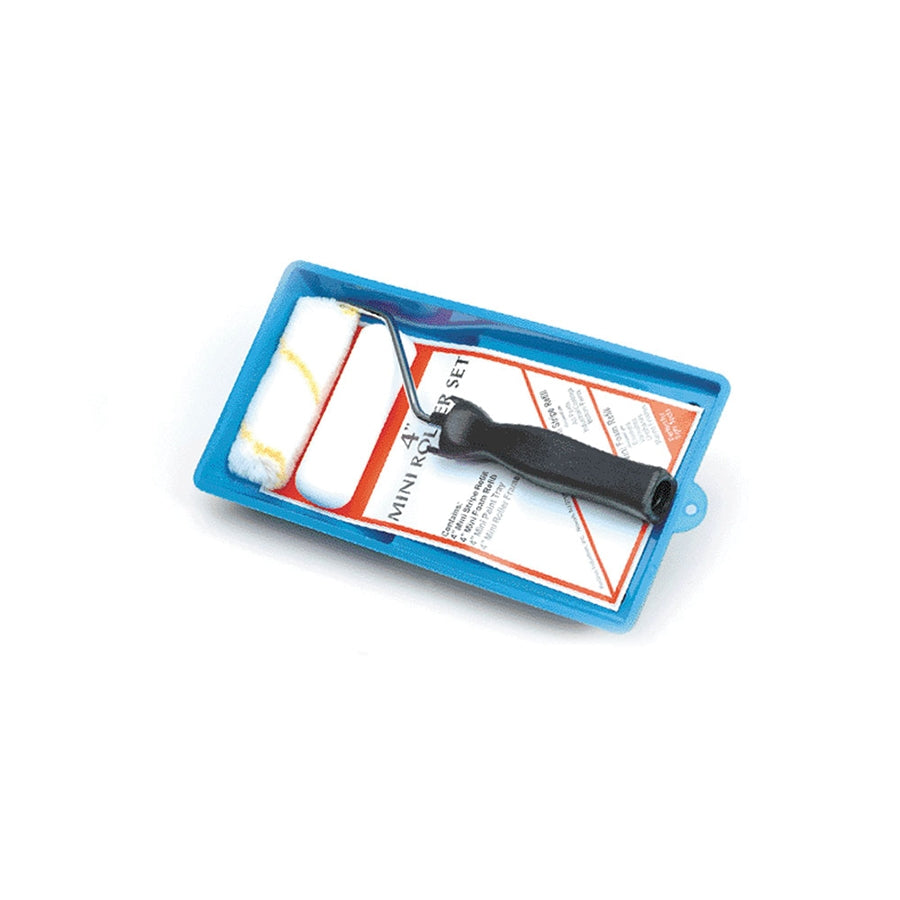 MINI PAINT ROLLER SET 1/2'NAP & FOA