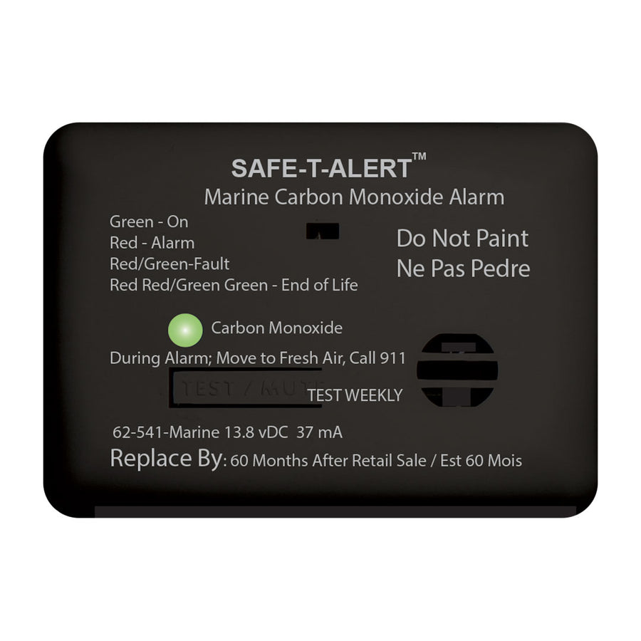 MARINE CO DETECTOR SURF MNT BLK