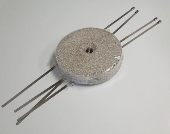 1' X 25 FT. TAN EXHAUST WRAP KIT W/
