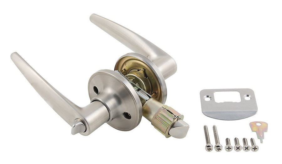 LEVER  PRIVACY LOCK-STAINLESS STEEL