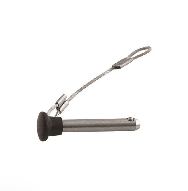 PULL PIN  W/PLASTIC HEAD & LAYNARD