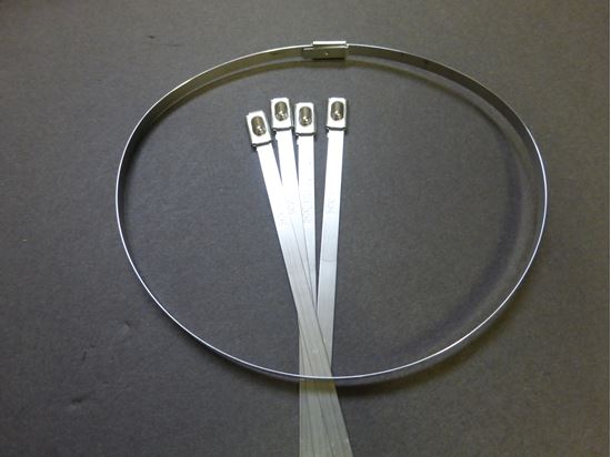 STAINLESS STEEL CABLE TIES 8'  5 PK