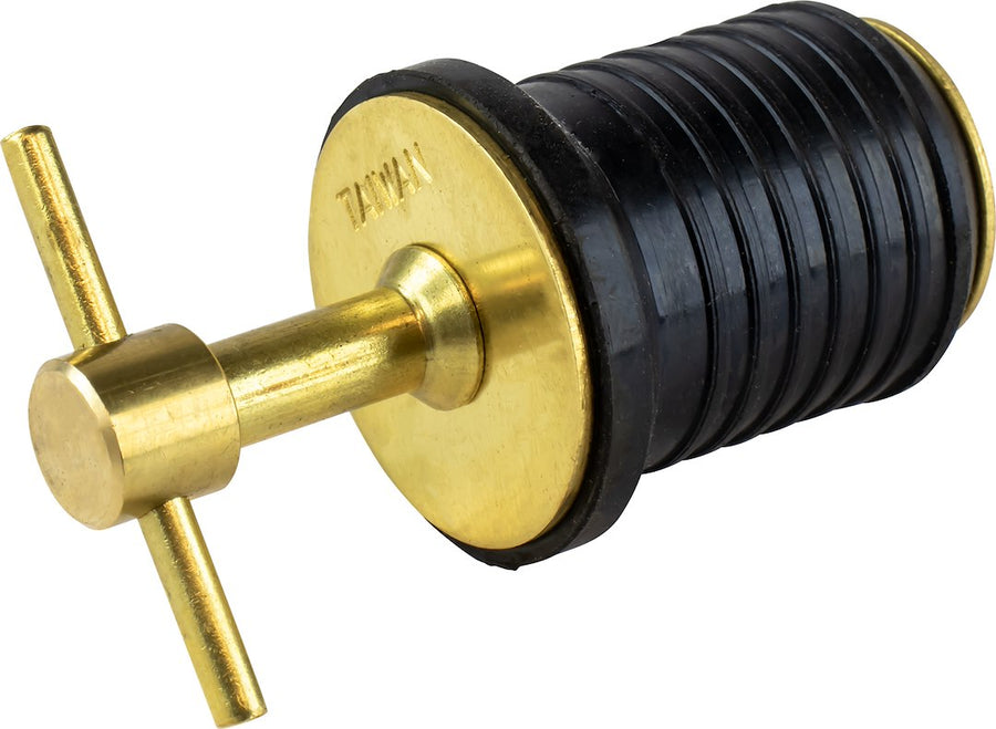 BRASS TEE HANDLE DRAIN PLUG -