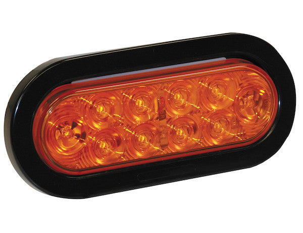 LIGHT 6.5IN OVAL TURN&PARK 10LED AM