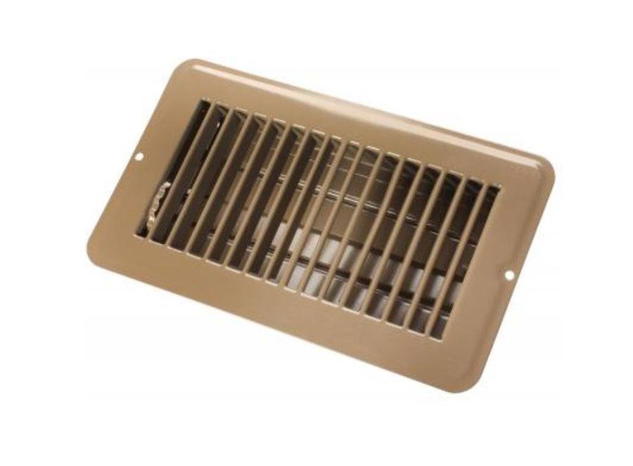 4 X 8 FLOOR REG.DMPR  MET BRN