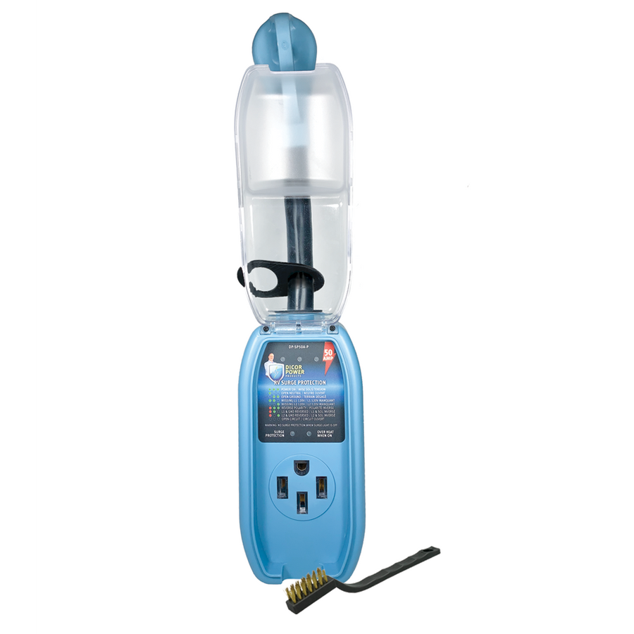 50 AMP PIGTAIL RV SURGE PROTECTOR.