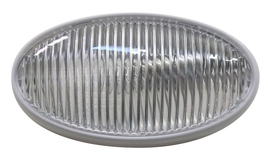 OVAL PORCHLIGHT WHT NS