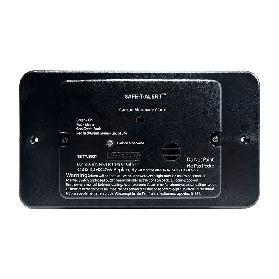 CARBON MONOXIDE ALARM - BLACK FLUSH