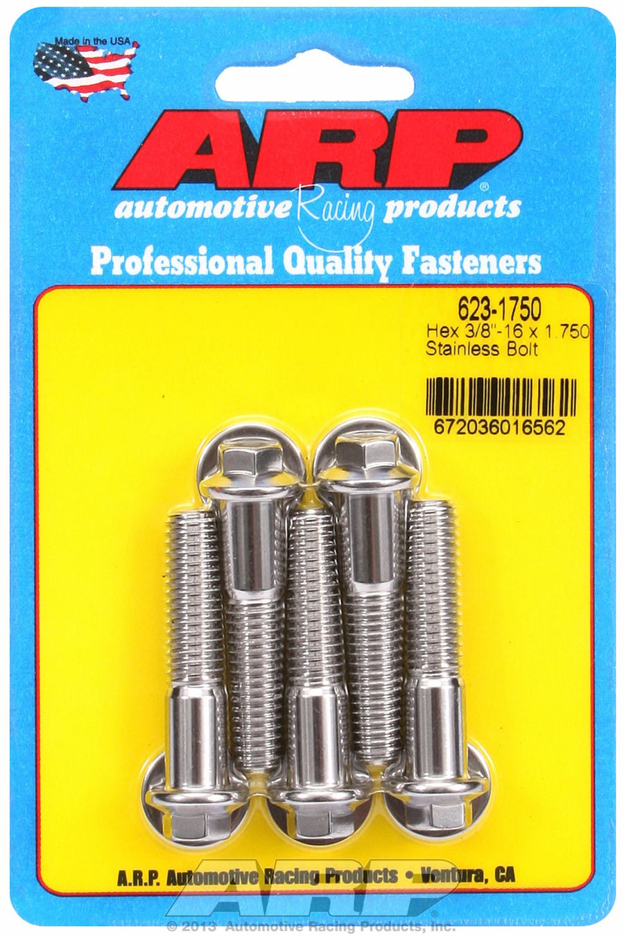 HEX BLT 3/8-16X1.750 PK/5