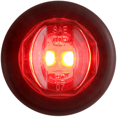 LED UNI-LIGHT W/GROMMET;RED