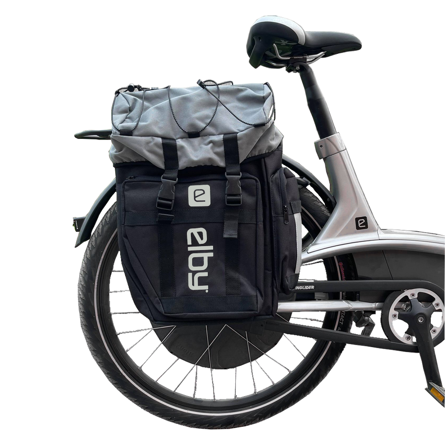 PANNIER BAG BLACK W/PUTTY LOGO