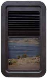THIN SHADE COMPLETE UNIT-BLACK