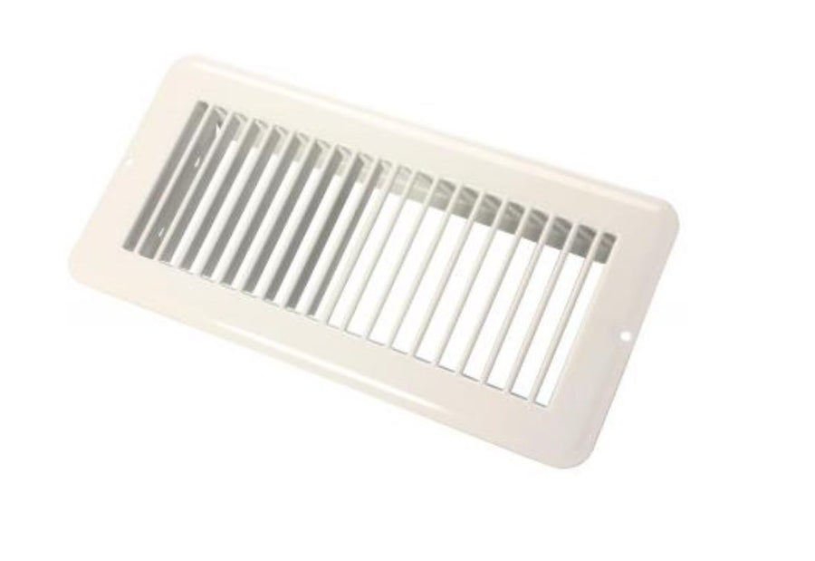 4 X 10 FLOOR REG.UNDMPR  MET WHT