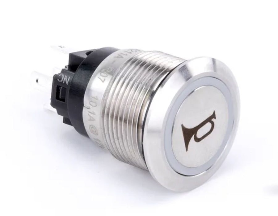 PUSH BUTTON HORN SWITCH  RED HALO