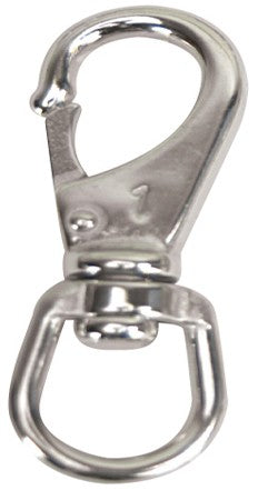 S.S. SWIVEL EYE BOAT SNAP  SIZE 1