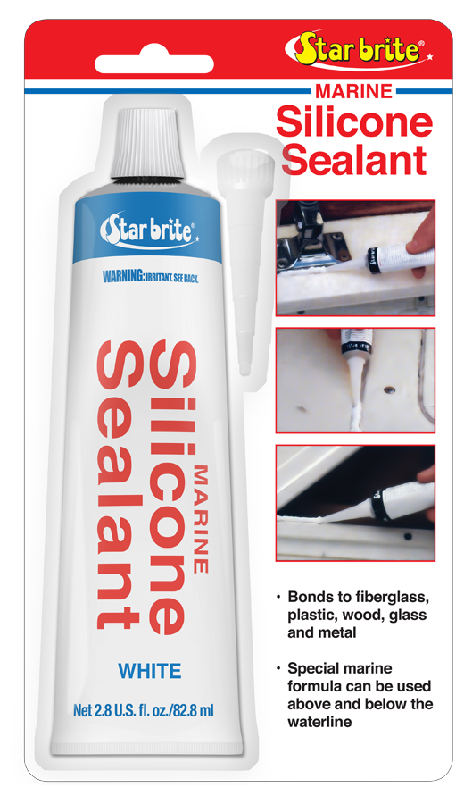 SILICONE SEALANT 2.8OZ WHT - CA