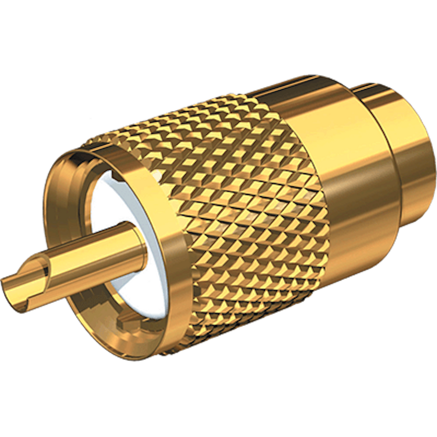 GOLD PLATED PL-259 CONNECT W/UG176