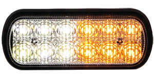 LIGHT STROBE 5IN 1/2 AMBER  1/2 CLE