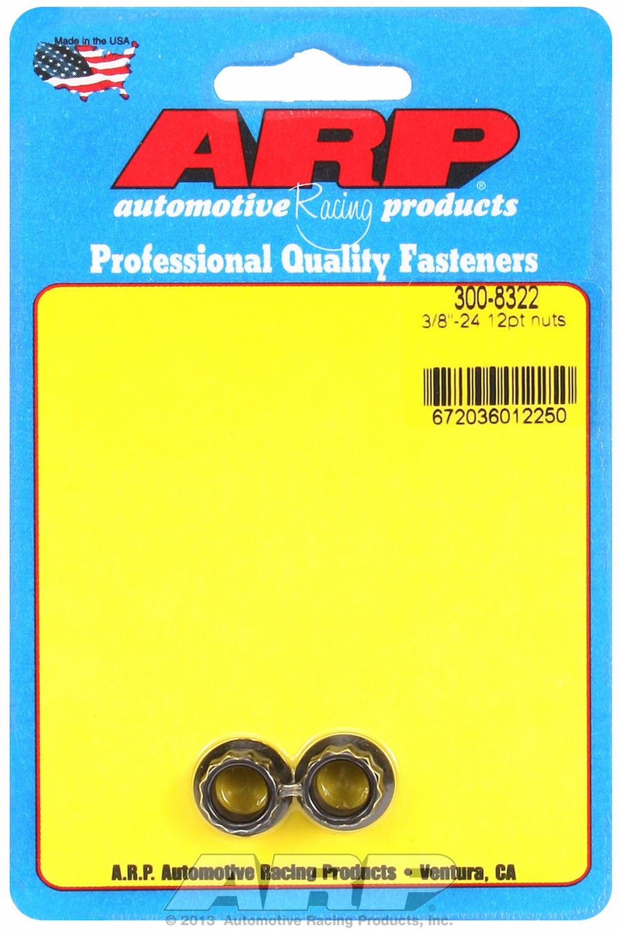 3/8-24 STAINLSS 12PT NUT