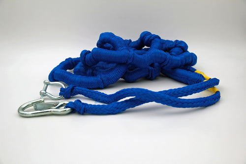 Greenfield Products AB4000RB Anchor Rode; Anchor Buddy; Bungee Cord; Stretches From 14 Foot Length Up to 50 Foot Length; Royal Blue; Polyester; Rope Only
