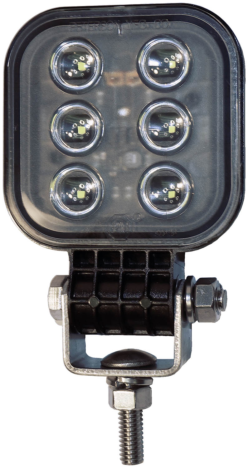LED WORK LGT SQR PED MNTM  HARDWIRE