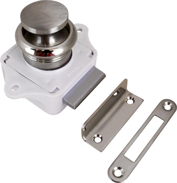 PUSH BUTTON RIM LATCH - SS AND