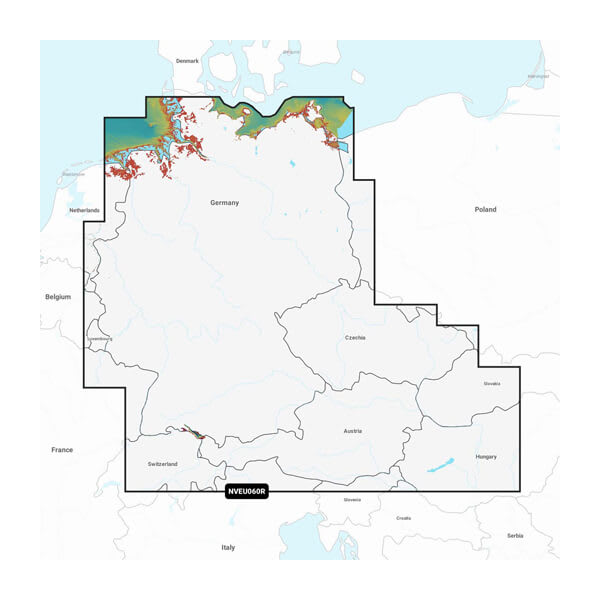 GERMANY  LAKES & RIVERS GARMIN NAVI