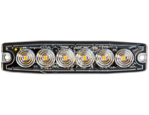 LIGHT STROBE 5-1/8IN 6-LED AMBER