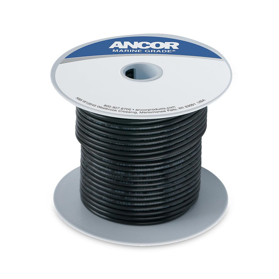 100' #8 BLACK TINNED COPPER