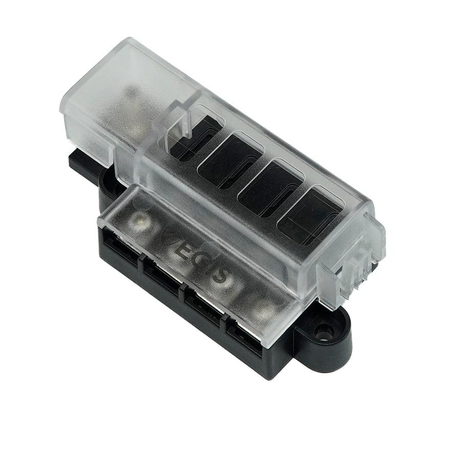 RT FUSE BLOCK 4 CIRCUITS W/COVER