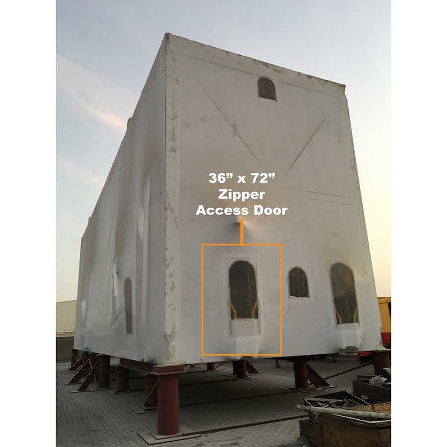 36' X 72' ZIPPER ACCESS DOOR - CLEA