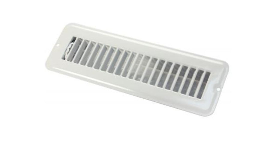 2 X 10 FLOOR REG.DMPR  MET WHTE