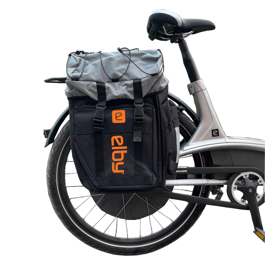 PANNIER BAG BLACK W/ORANGE LOGO