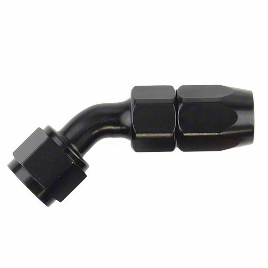 -8AN X 45  BLK HOSE END