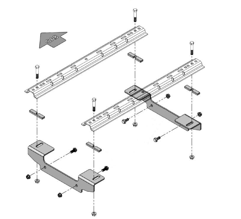 FRAME BRACKET KIT F/2020 CHEVY/GMC2