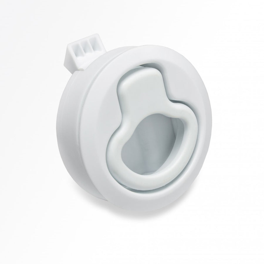 WHITE NYLON NON-LOCKING SLAM LATCH