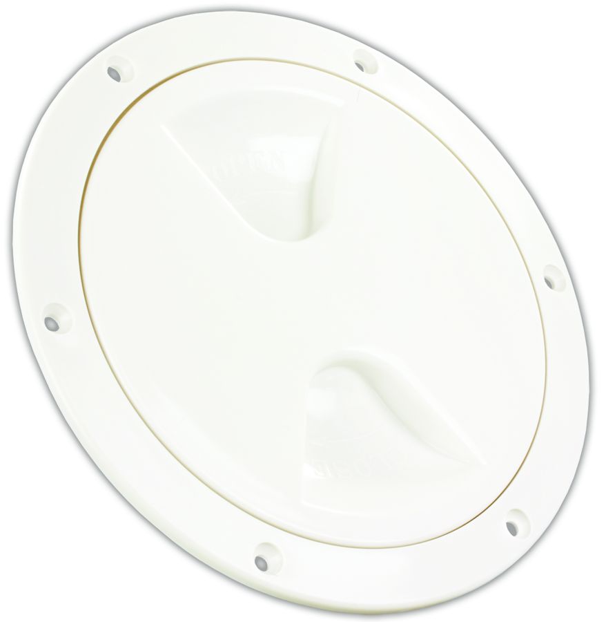 4' ACCESS/DECK PLATE  WHT