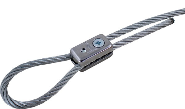 CHROME PLATED ZINC CABLE CLAMP 3/16