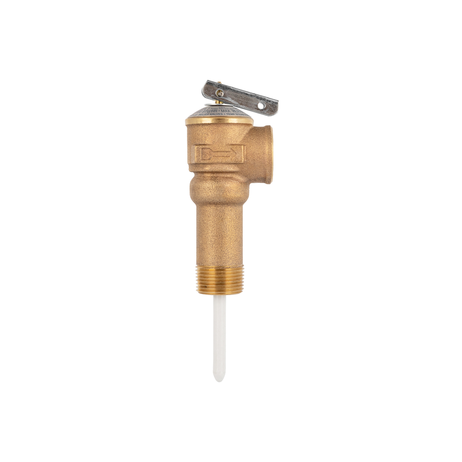 T&P VALVE 3/4' W/2.5' SHANK 4' PROB