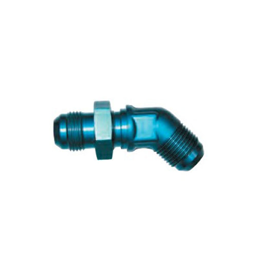 -4AN BLU 45 DEGREE BULKHEAD FLARE