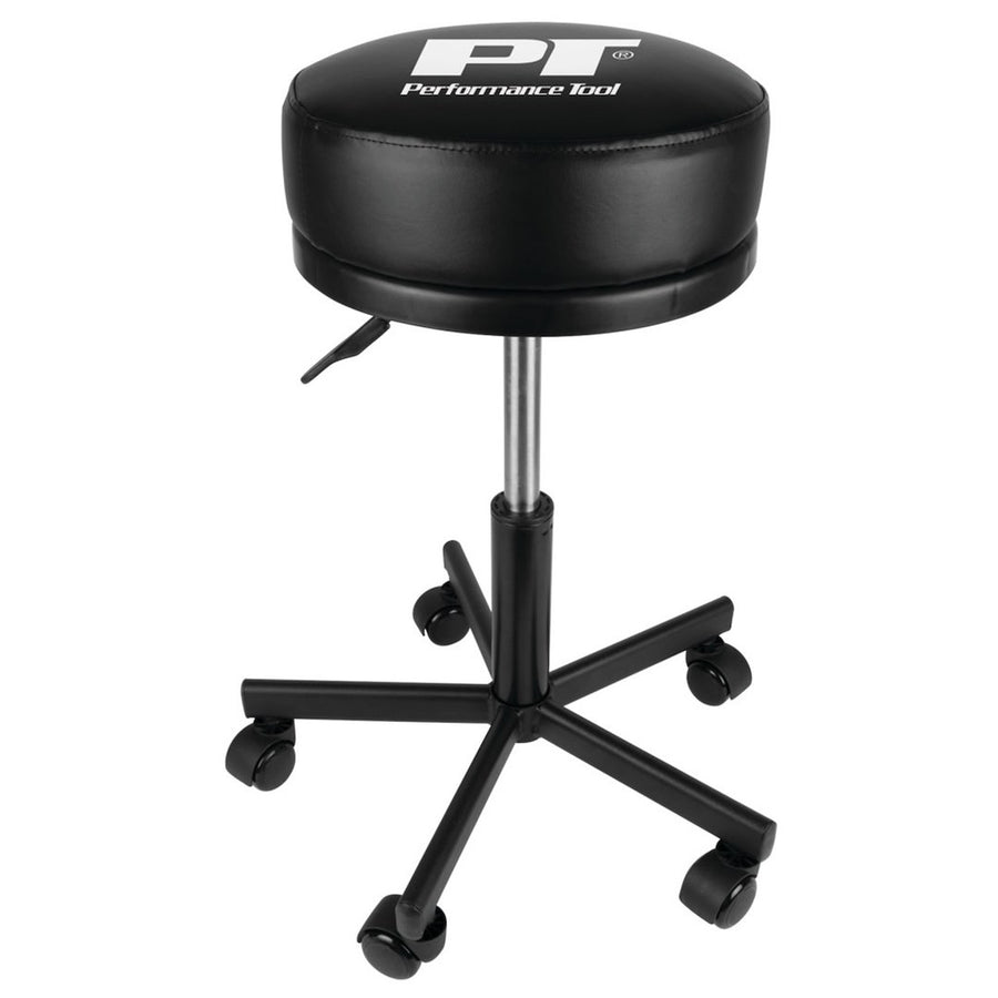 PNEUMATIC ROLLING SHOP STOOL