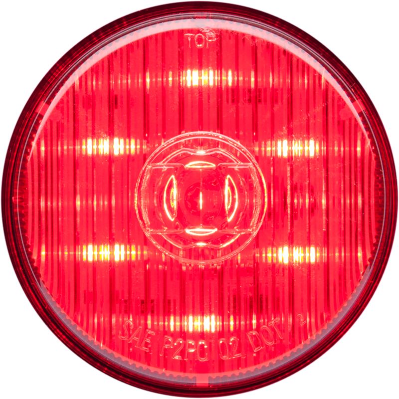 LED M/C;2.5';RED;PC;WEATHERTIGHT PL