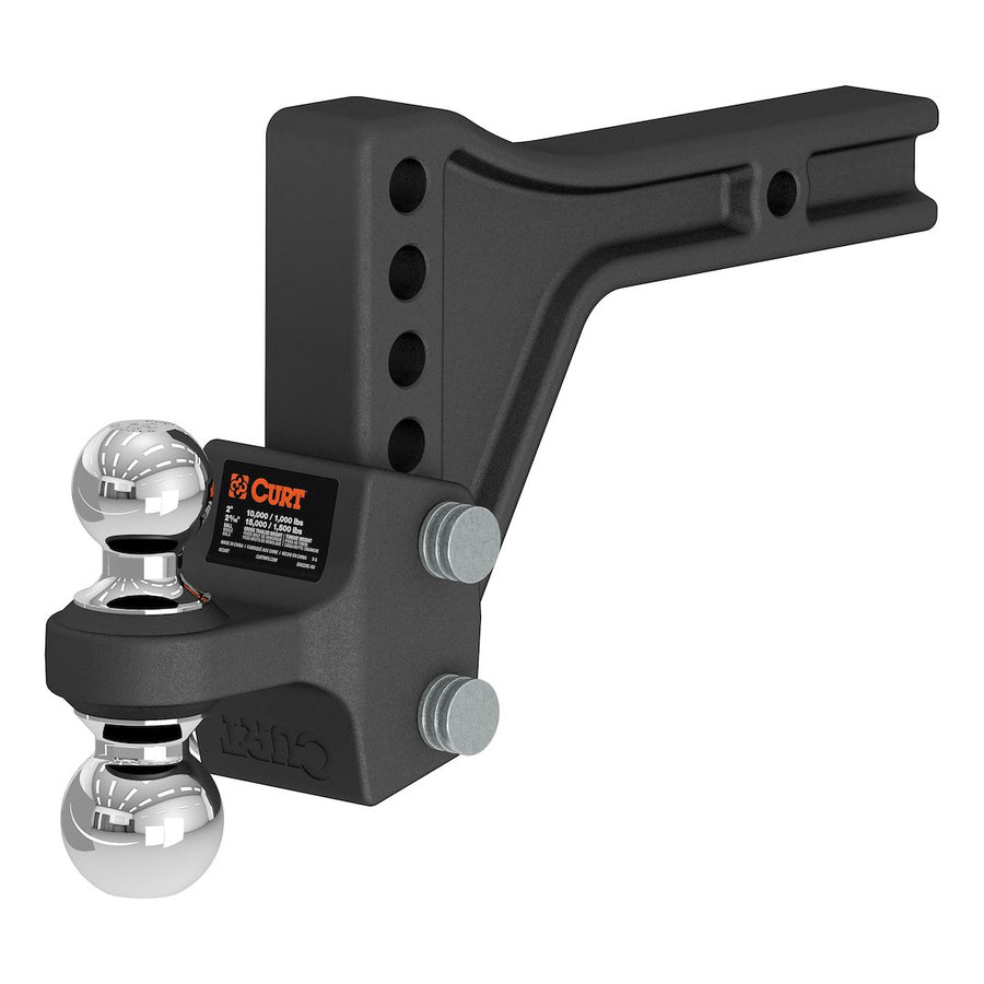 ADJUSTABLE TRAILER HITCH BALL MOUNT