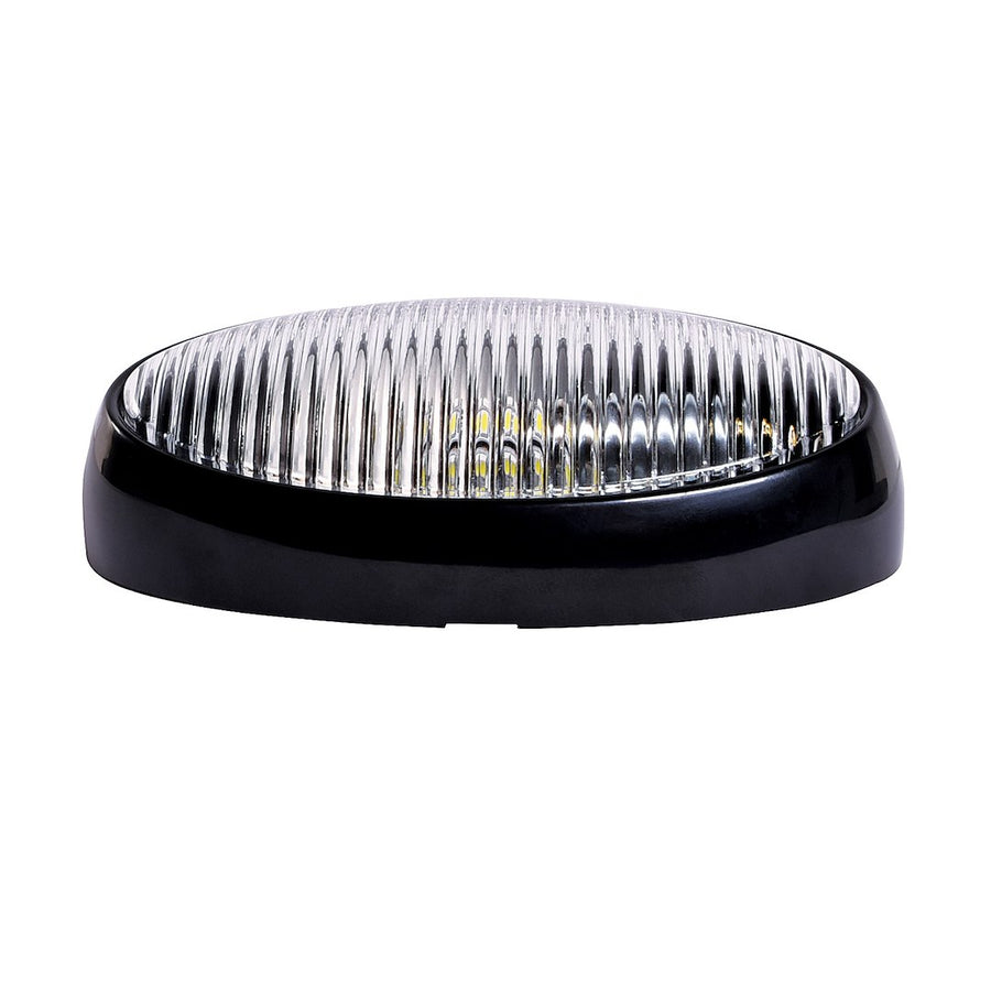 LED  BW OVL PRCH LITE WO/SW BLK-CLR