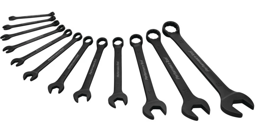 12 PC. BLACK MET COMBINATION WRENCH