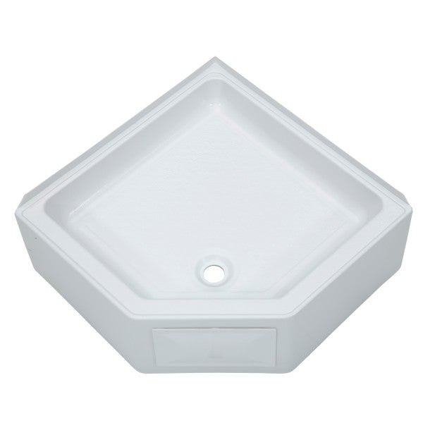 27X27 CORNER SHOWER PAN CD WHT