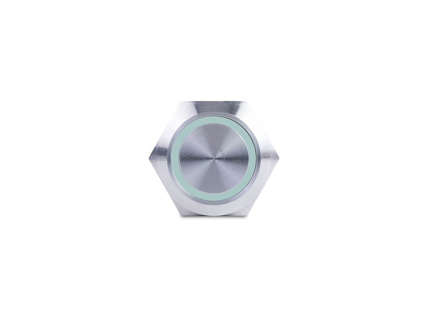 PUSH BUTTON SWITCH  GREEN HALO