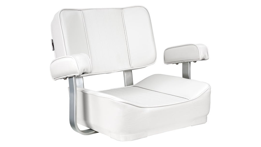 DELUXE CAPTAIN'S CHAIR-WHITE