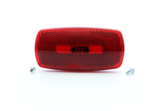 M/C; OVAL;WHT BASE; RED