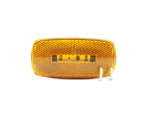 1LED M/C LT;OVL;BLK;AMB